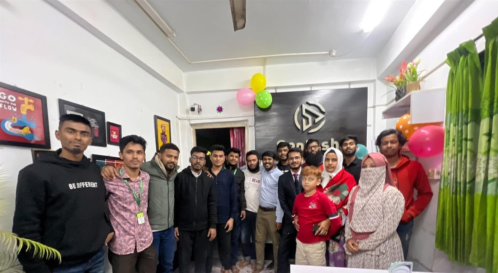 Celebrating the Sentosh anniversary with the team